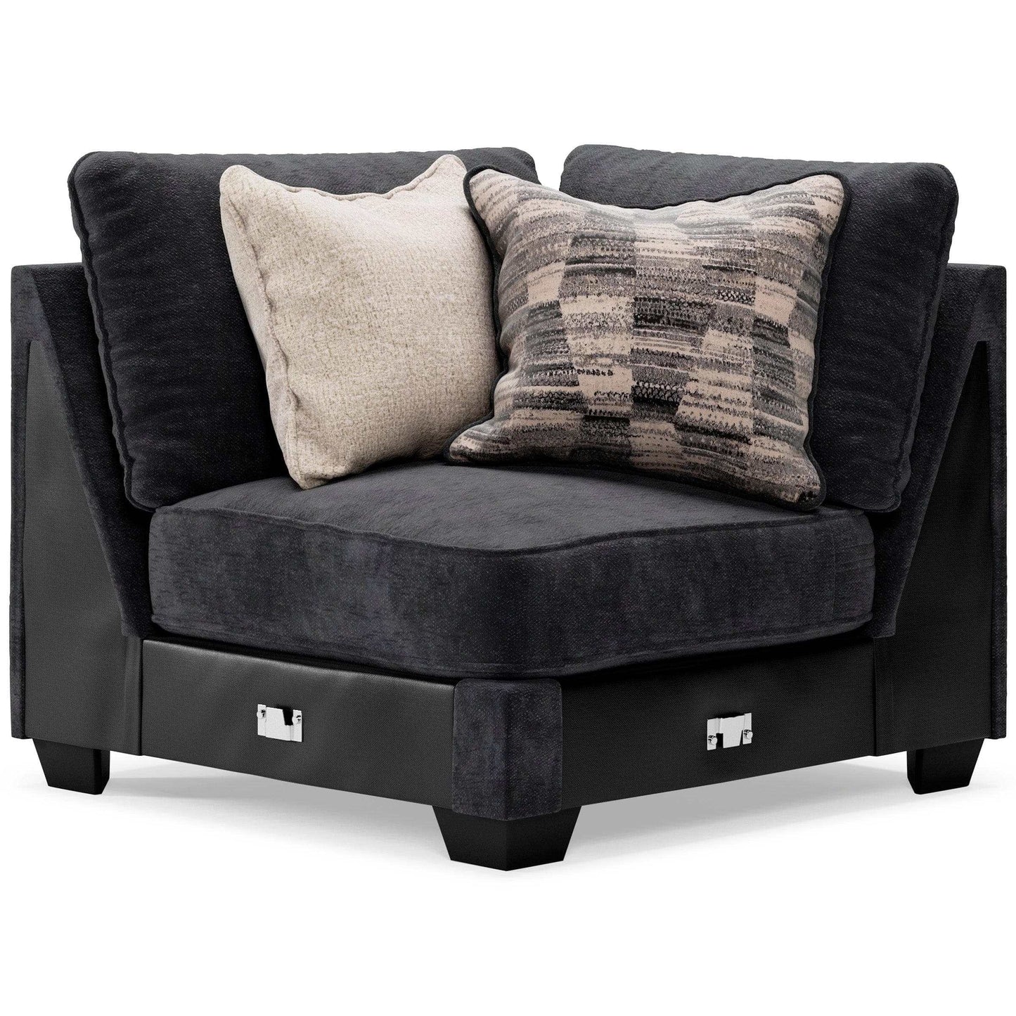 Lavernett Charcoal 3pc Symmetrical Sectional Sofa