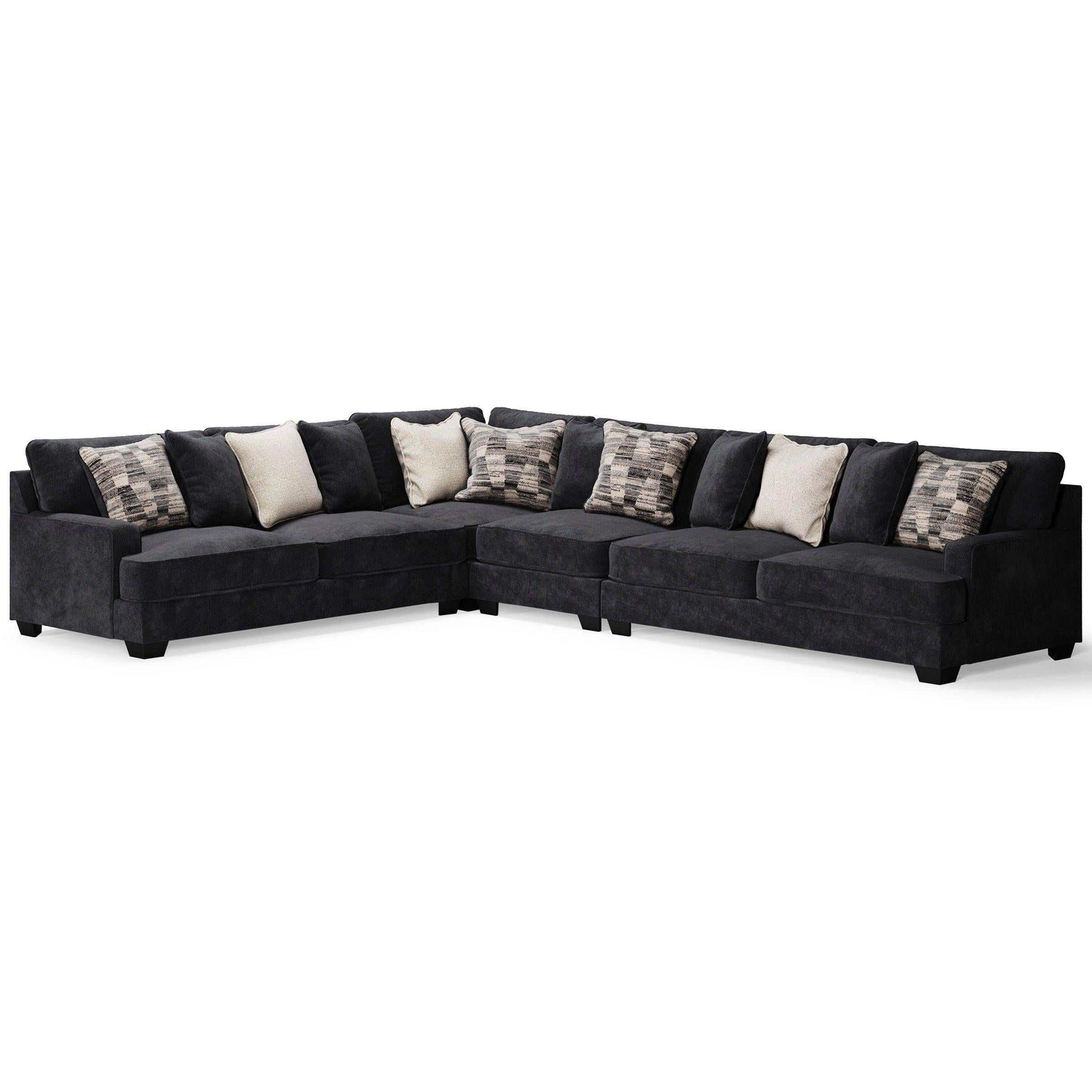 Lavernett Charcoal 4pc Sectional Sofa