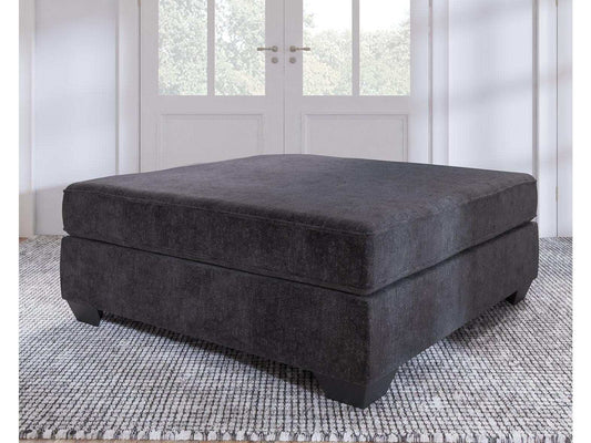 Lavernett Charcoal Oversized Accent Ottoman
