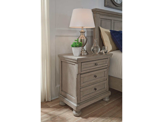 Lettner Light Gray Nightstand