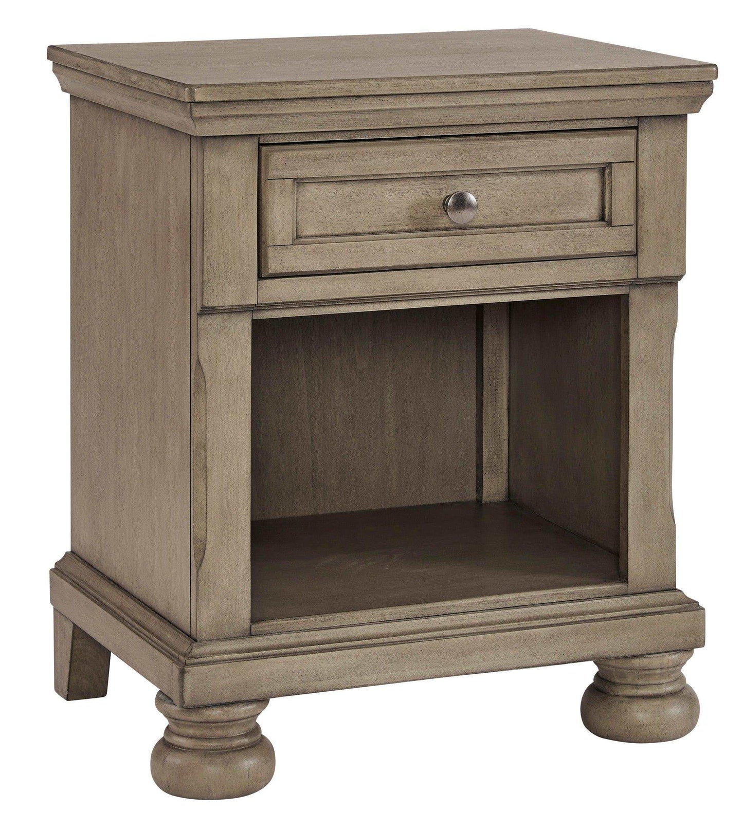 Lettner Light Gray Nightstand