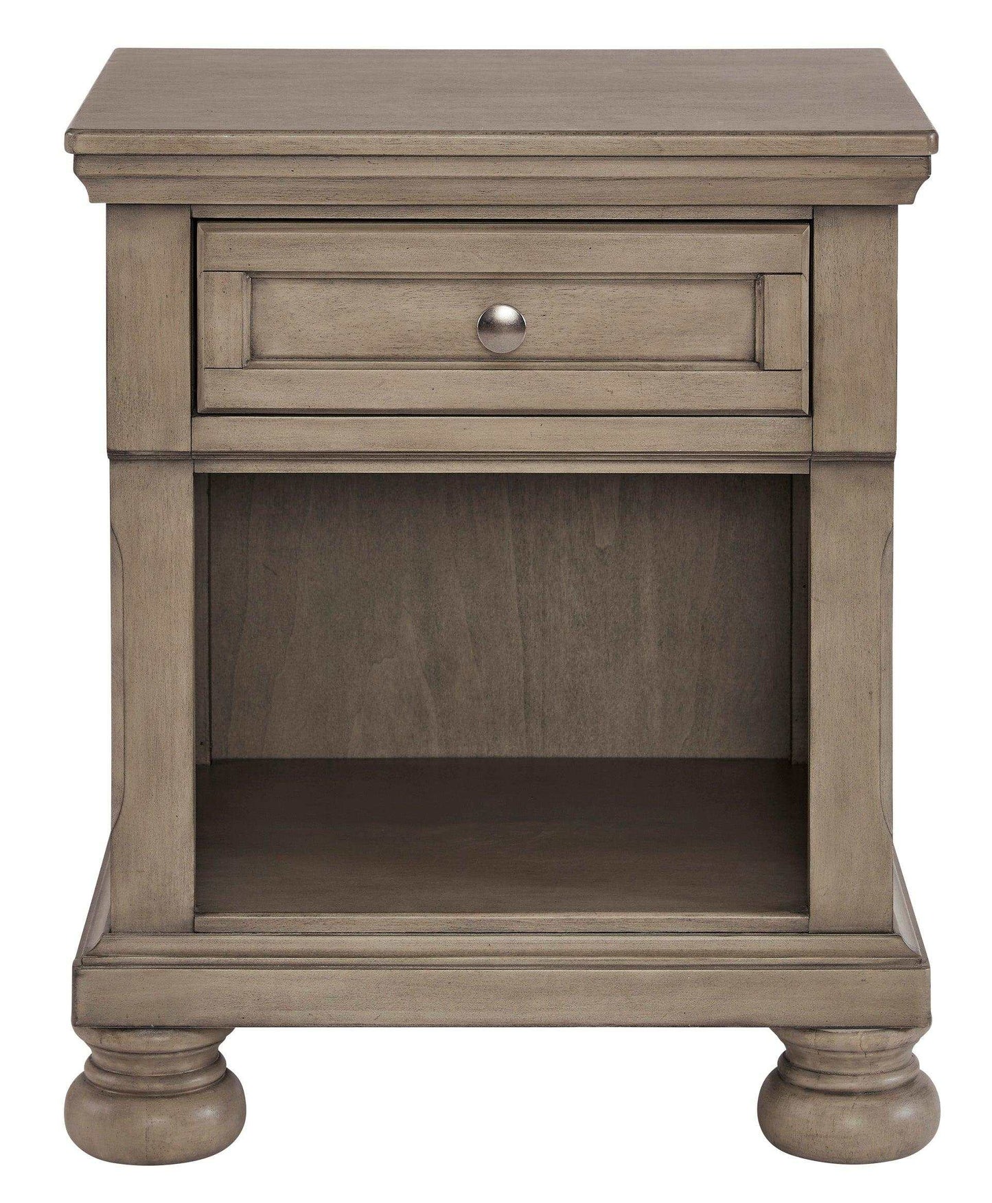 Lettner Light Gray Nightstand