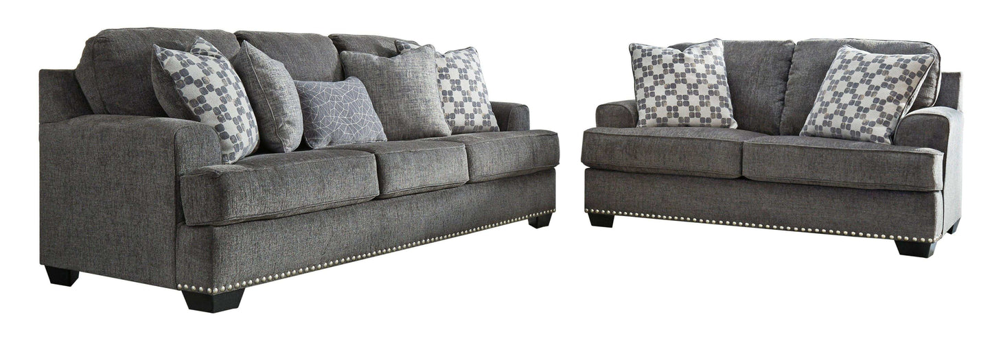 Locklin Carbon Sofa & Loveseat 2pc