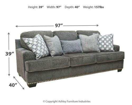 Locklin Carbon Sofa & Loveseat 2pc