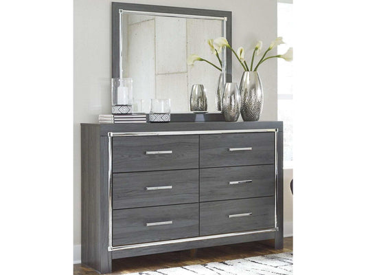 Lodanna Gray Dresser & Mirror