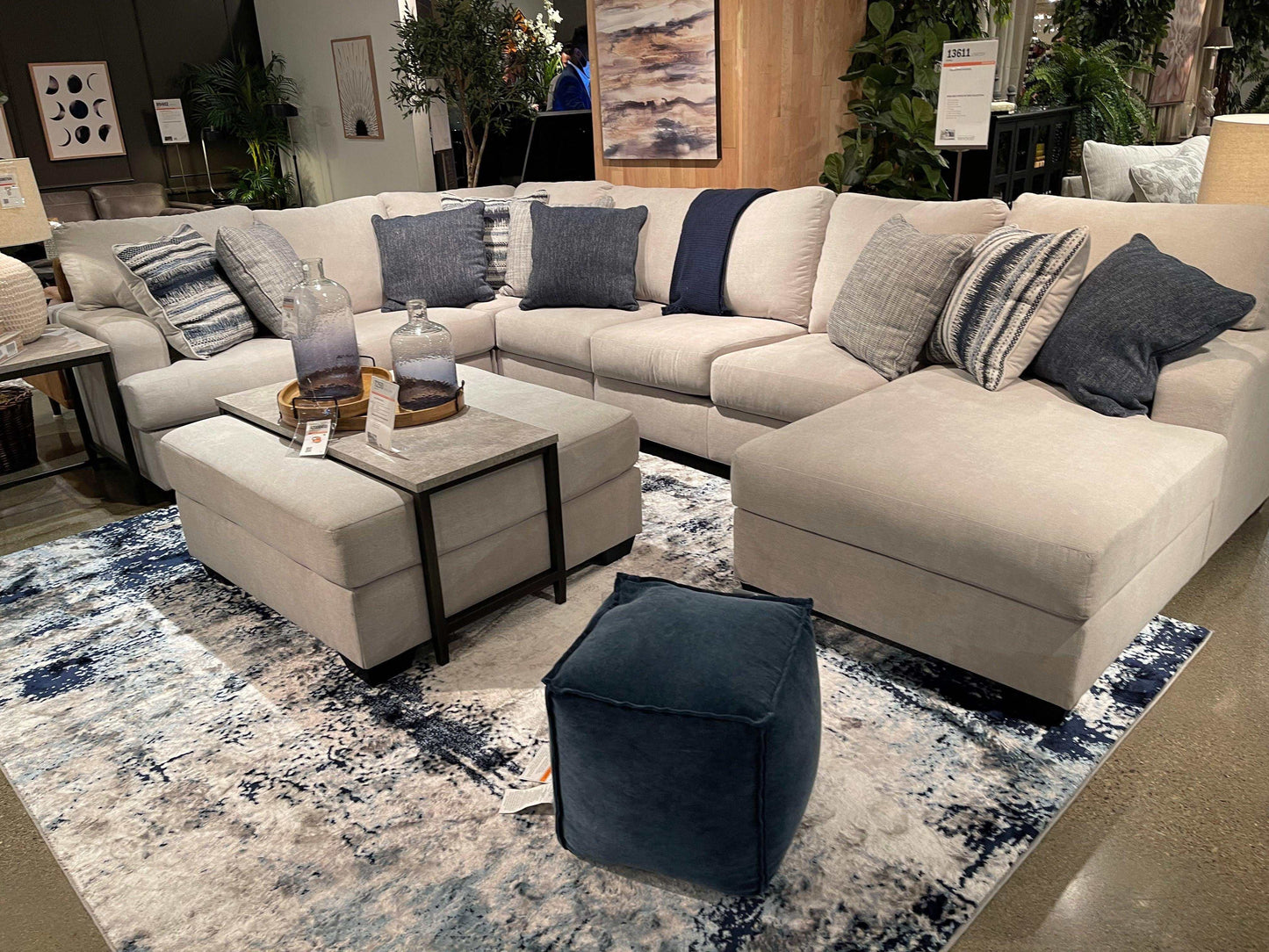 Lowder Stone 4pc Sectional Sofa w/ RAF Chaise