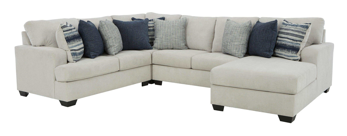 Lowder Stone 4pc Sectional Sofa w/ RAF Chaise