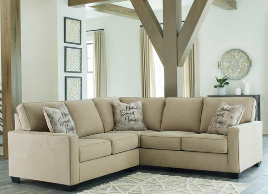 Lucina Quartz Beige 2pc LAF Sectional Sofa