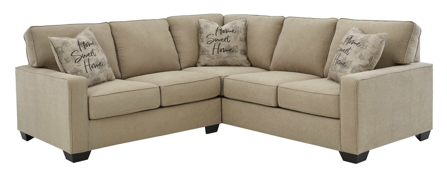 Lucina Quartz Beige 2pc LAF Sectional Sofa