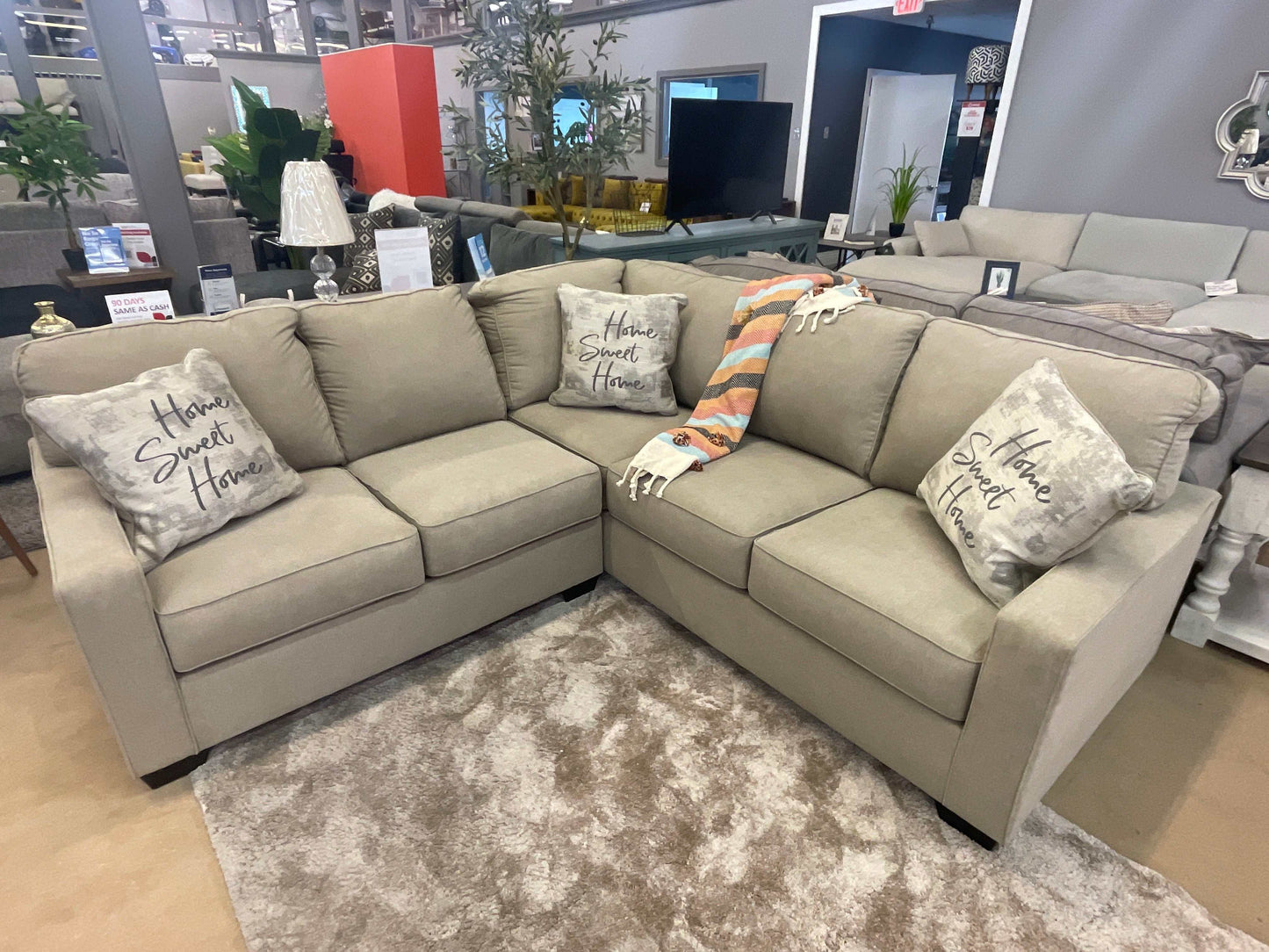 Lucina Quartz Beige 2pc LAF Sectional Sofa