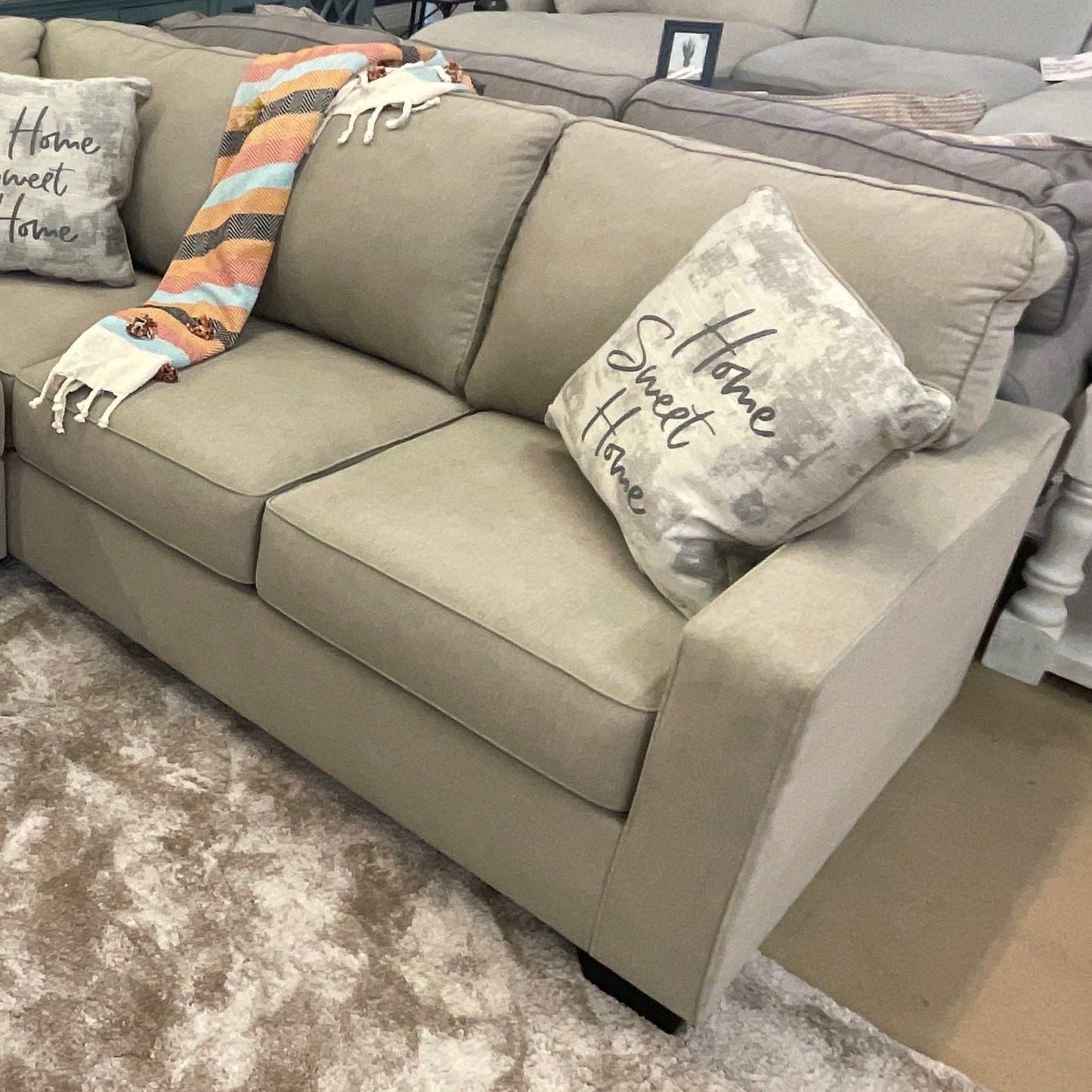 Lucina Quartz Beige 3pc RAF Sectional Sofa