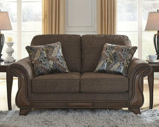 Miltonwood Teak Fabric Loveseat