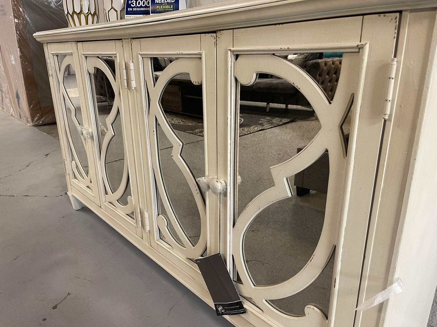 Mirimyn Off White Accent Cabinet w/ 4 Door