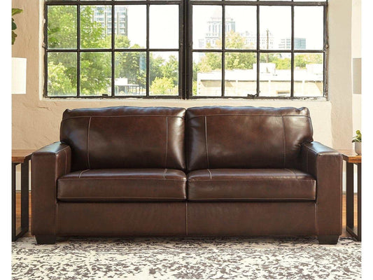 Morelos Chocolate Leather Sofa