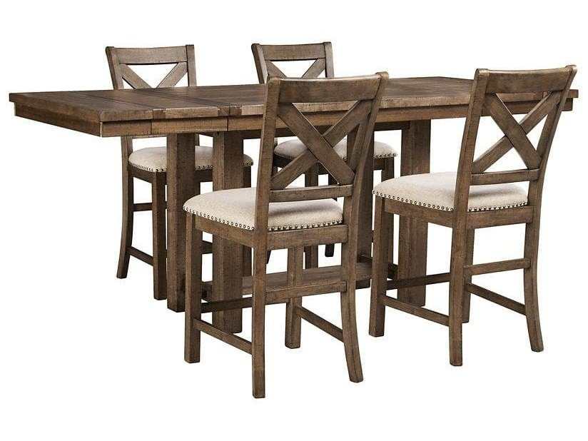 Moriville 5-Piece Counter Height Dining Room Set