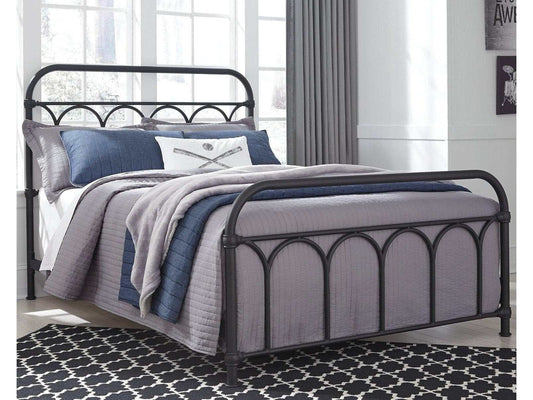 Nashburg Black Full Metal Bed