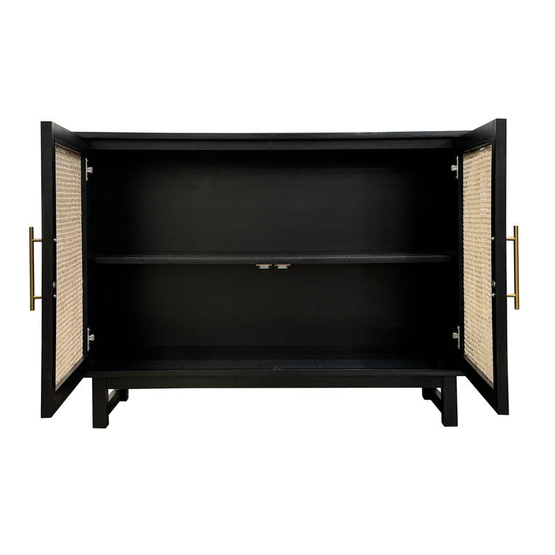 Žøndi Black/Tan Two-Door Cabinet - Ornate Home
