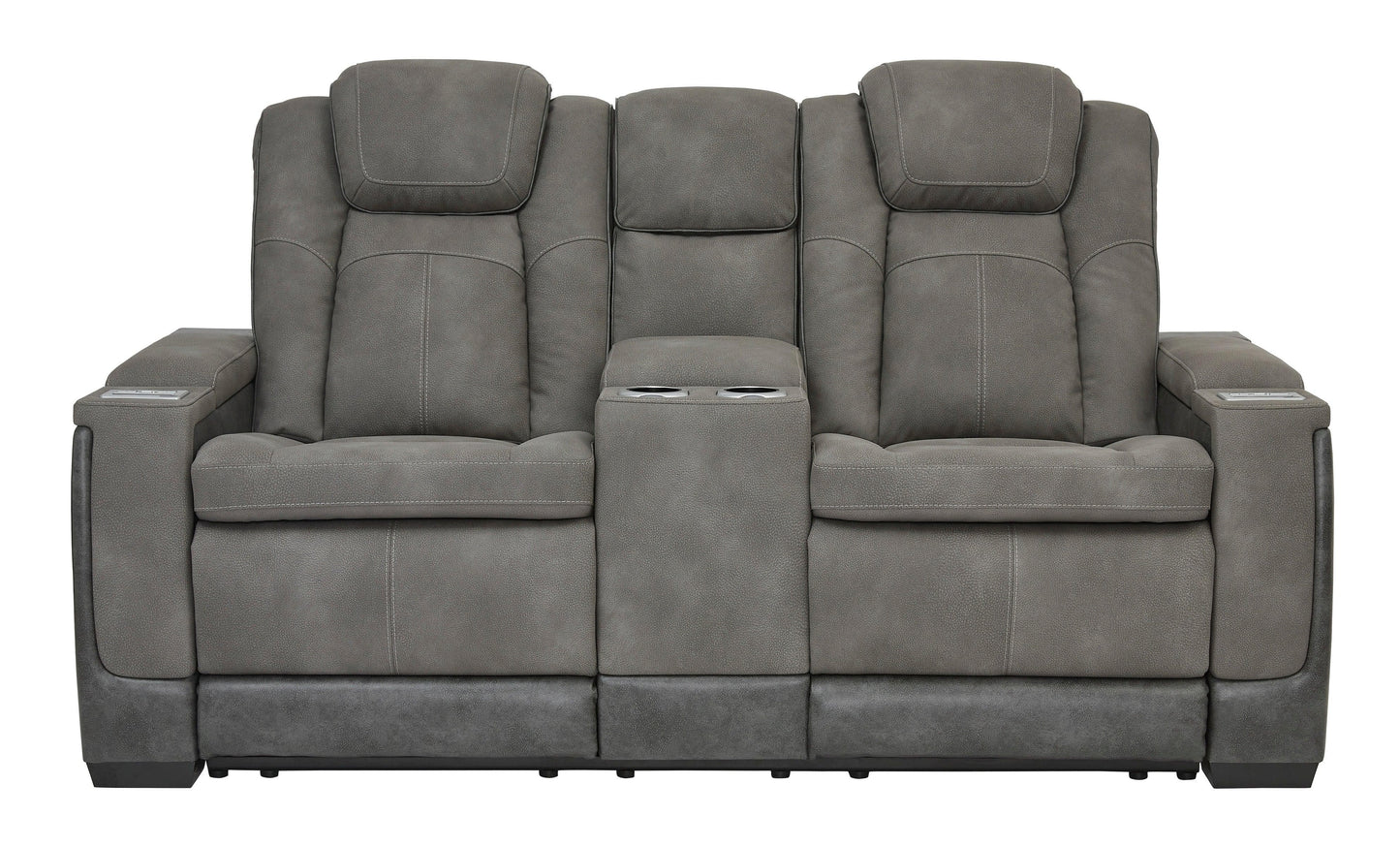 Next-Gen DuraPella - Dual Tone Slate - Power Reclining Loveseat - Ornate Home