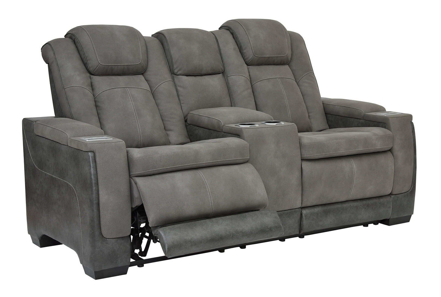 NextGen DuraPella Dual Tone Slate Power Reclining Sofa & Loveseat