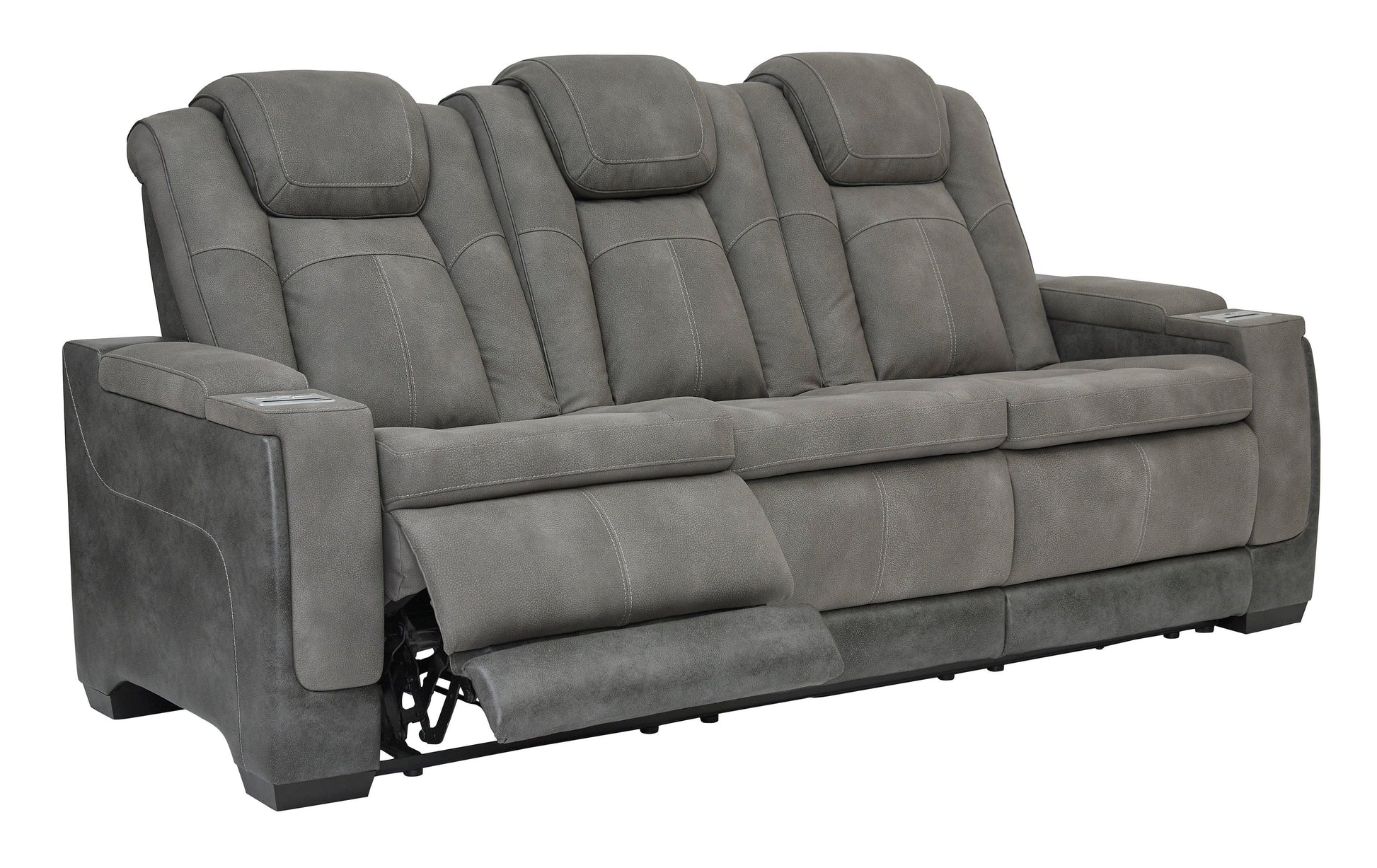 Next-Gen DuraPella - Dual Tone Slate - Power Reclining Sofa - Ornate Home