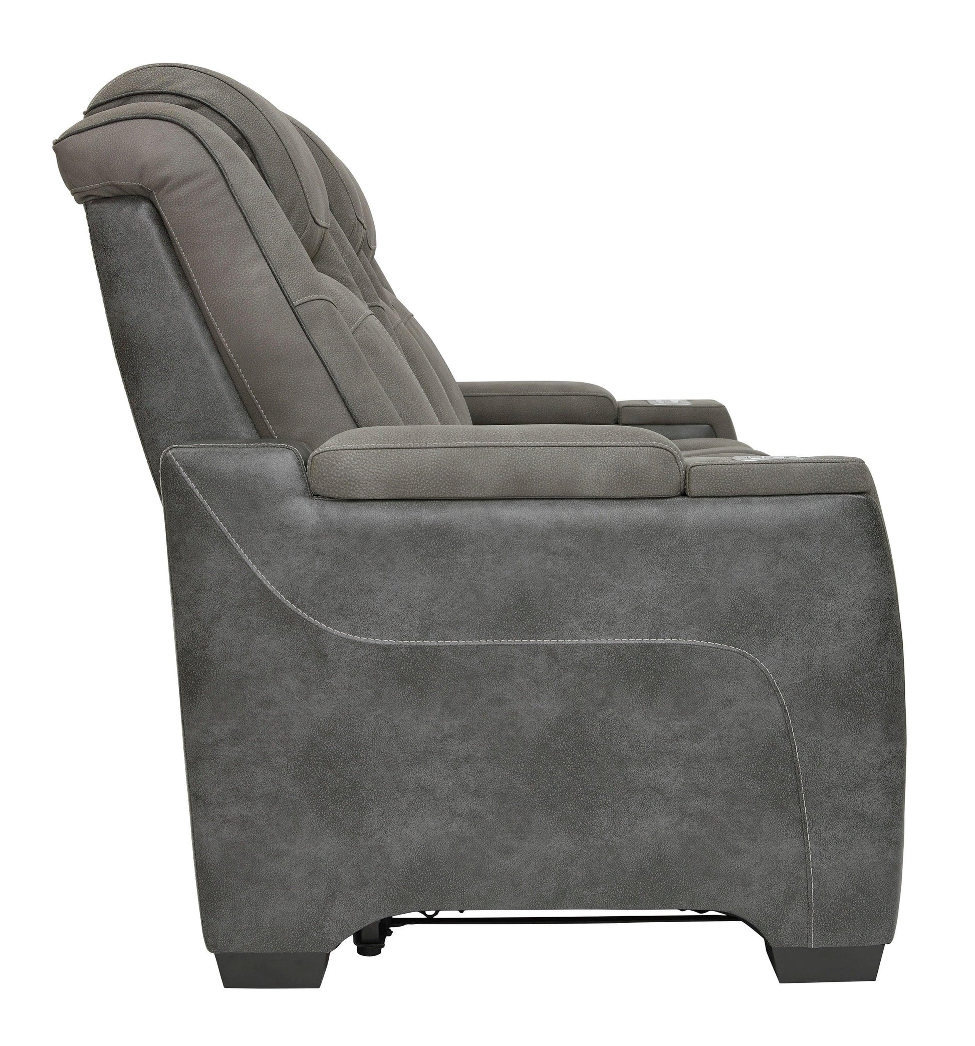 Next-Gen DuraPella - Dual Tone Slate - Power Reclining Sofa - Ornate Home