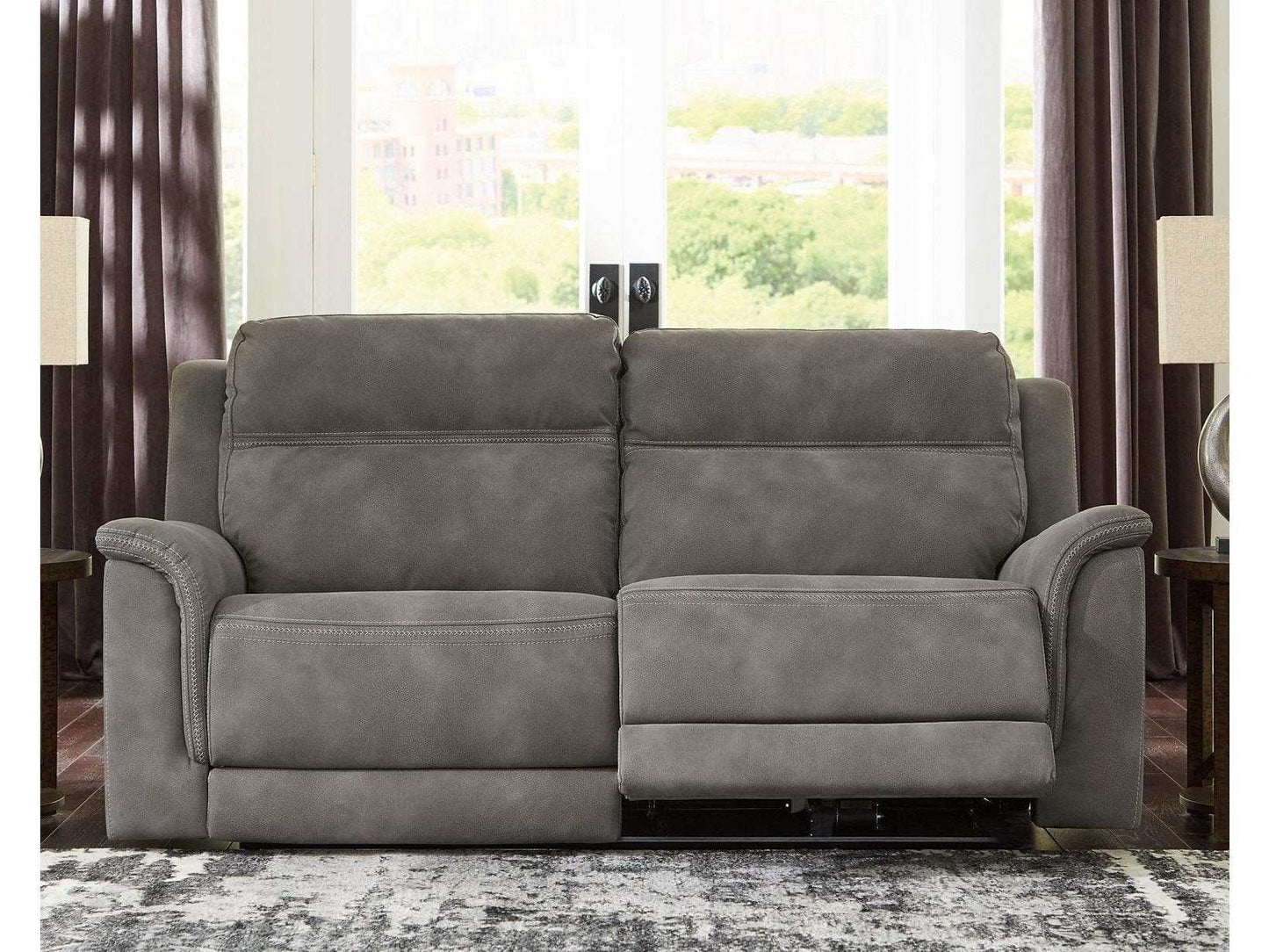 NextGen DuraPella Slate Power Reclining Sofa