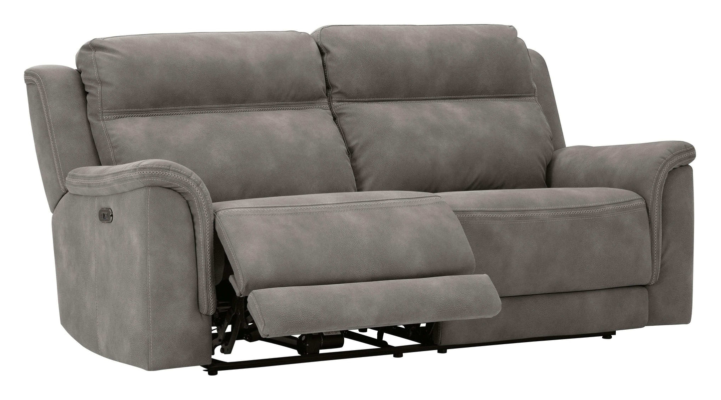 NextGen DuraPella Slate Power Reclining Sofa