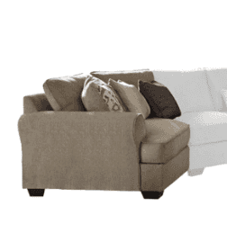 Pantomine 4pc Sectional w/ Armless Sofa & LAF Cuddler