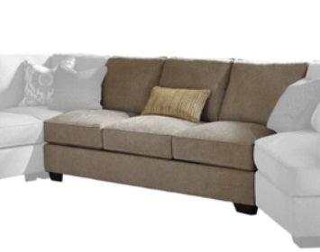 Pantomine Driftwood 4pc Sectional w/ Armless Sofa & RAF Cuddler