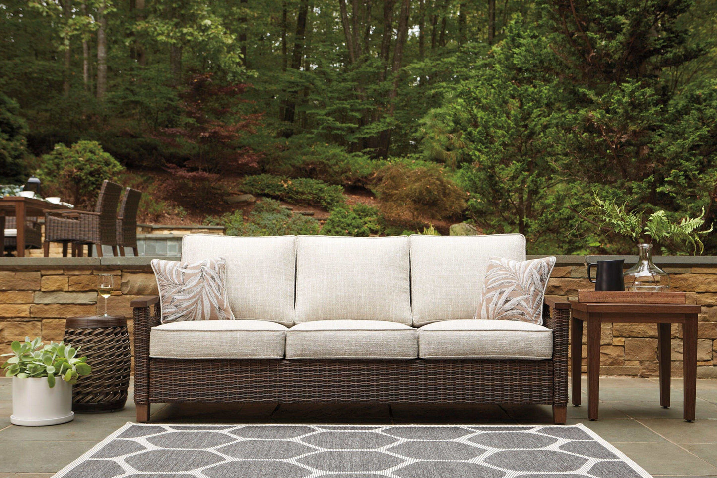 Paradise Trail Outdoor Sofa w/ Cushion