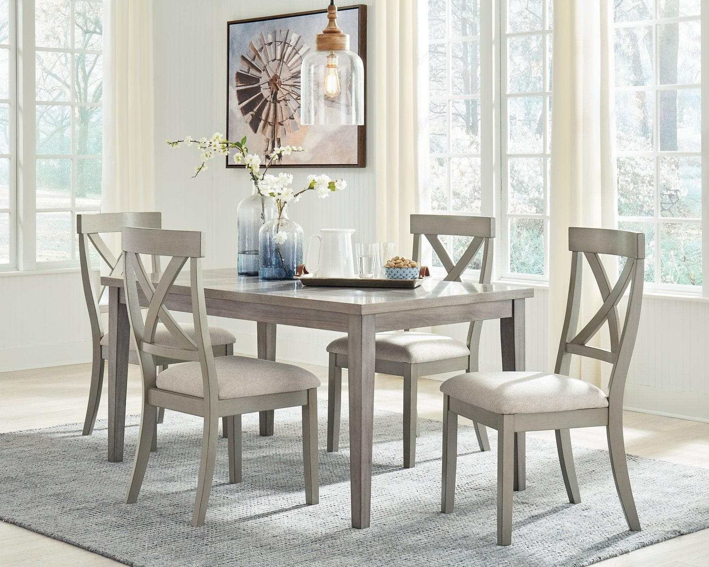 Parellen Gray Dining Table