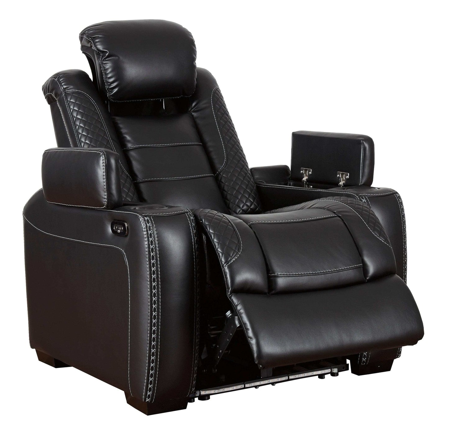 Party Time Midnight Power Recliner w/LED