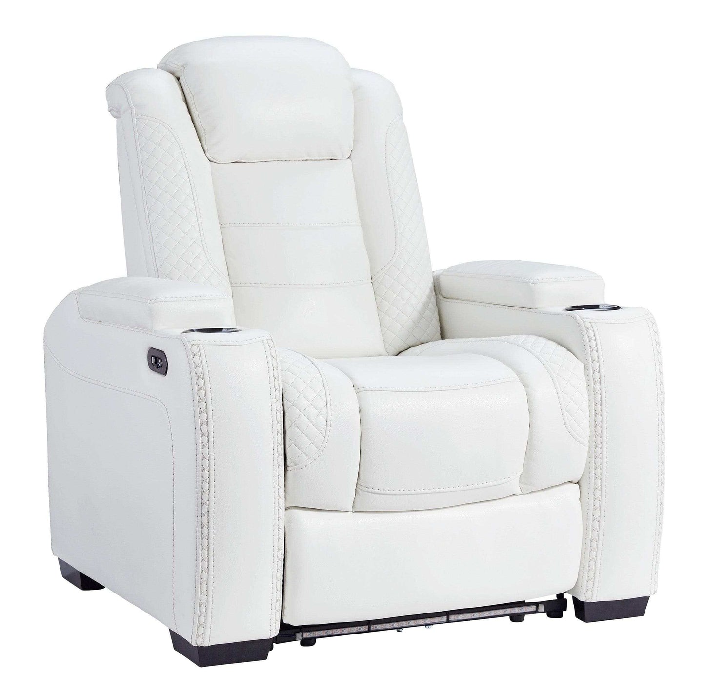 Party Time Midnight Power Recliner w/LED