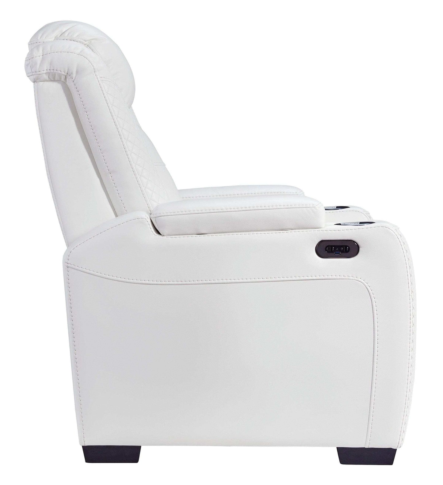 Party Time Midnight Power Recliner w/LED