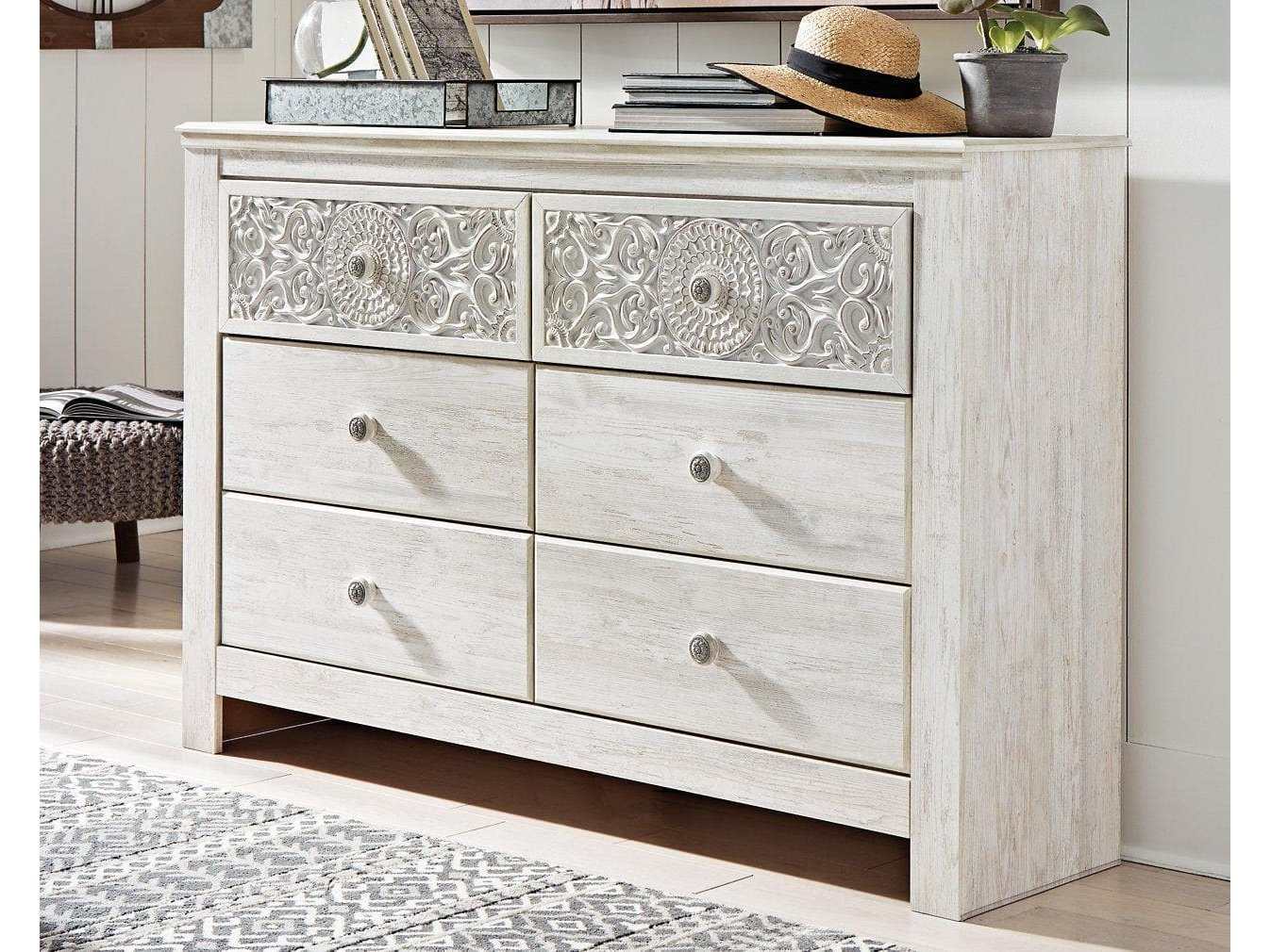 Paxberry Whitewash Dresser