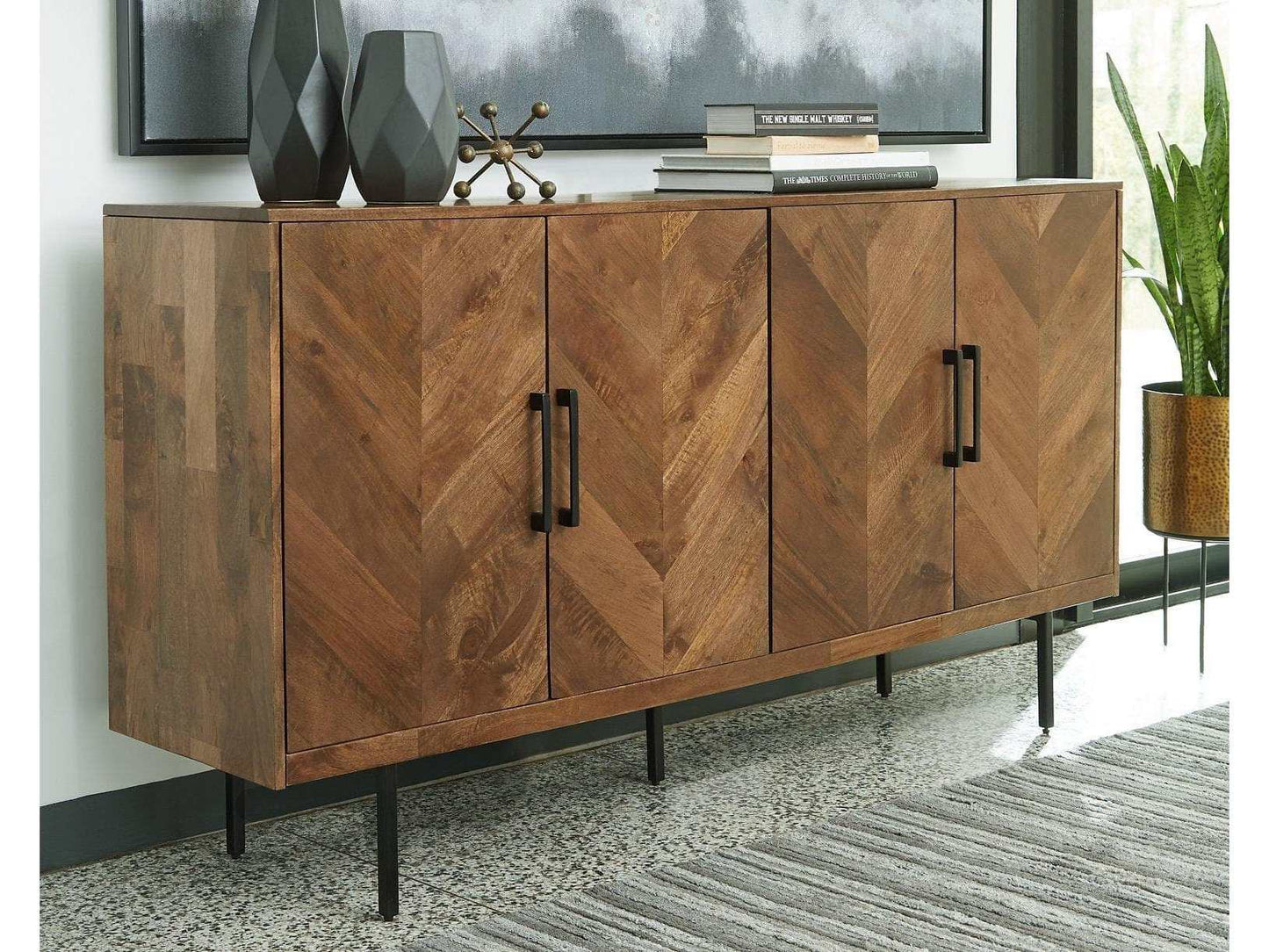 Prattville Brown Accent Cabinet