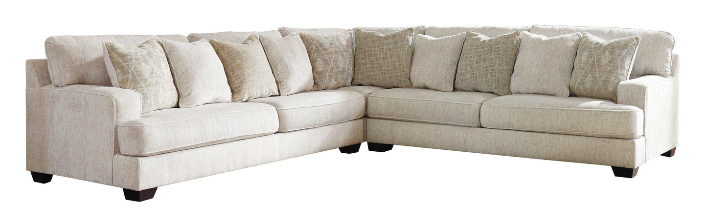 Rawcliffe Parchment 3pc Symmetrical Sectional Sofa