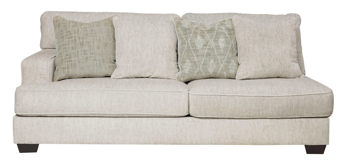 Rawcliffe Parchment 3pc Symmetrical Sectional Sofa