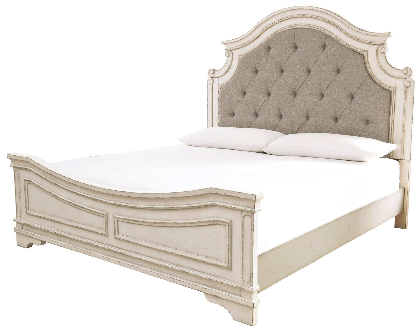 Realyn California King Upholstered Panel Bed