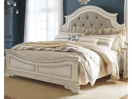 Realyn California King Upholstered Panel Bed