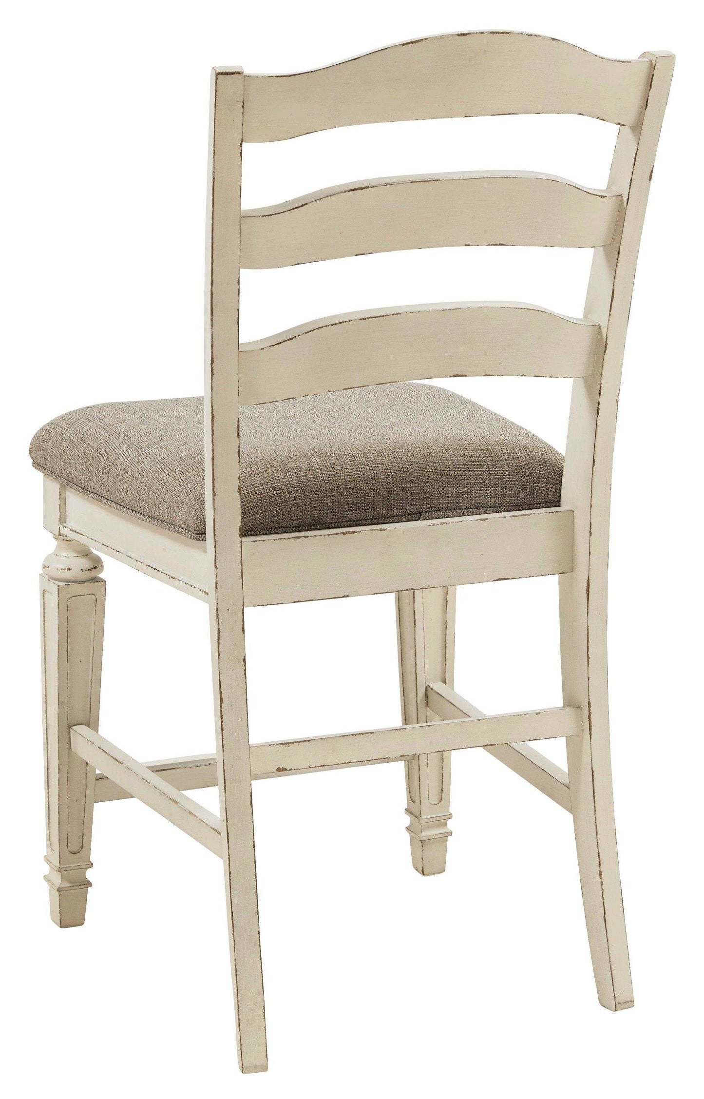 Realyn Chipped White Counter Height Bar Stool (Set of 2)