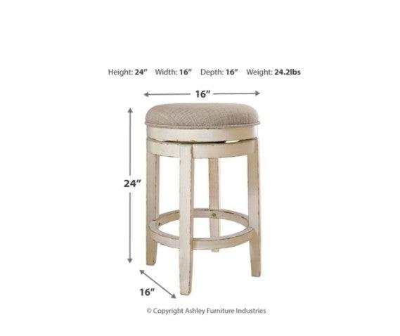 Realyn Counter Height Swivel Bar Stool / 1pc