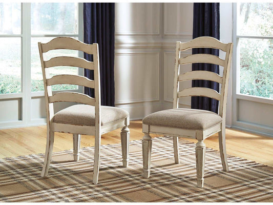 Realyn Chipped White Dining Chair (Set of 2)