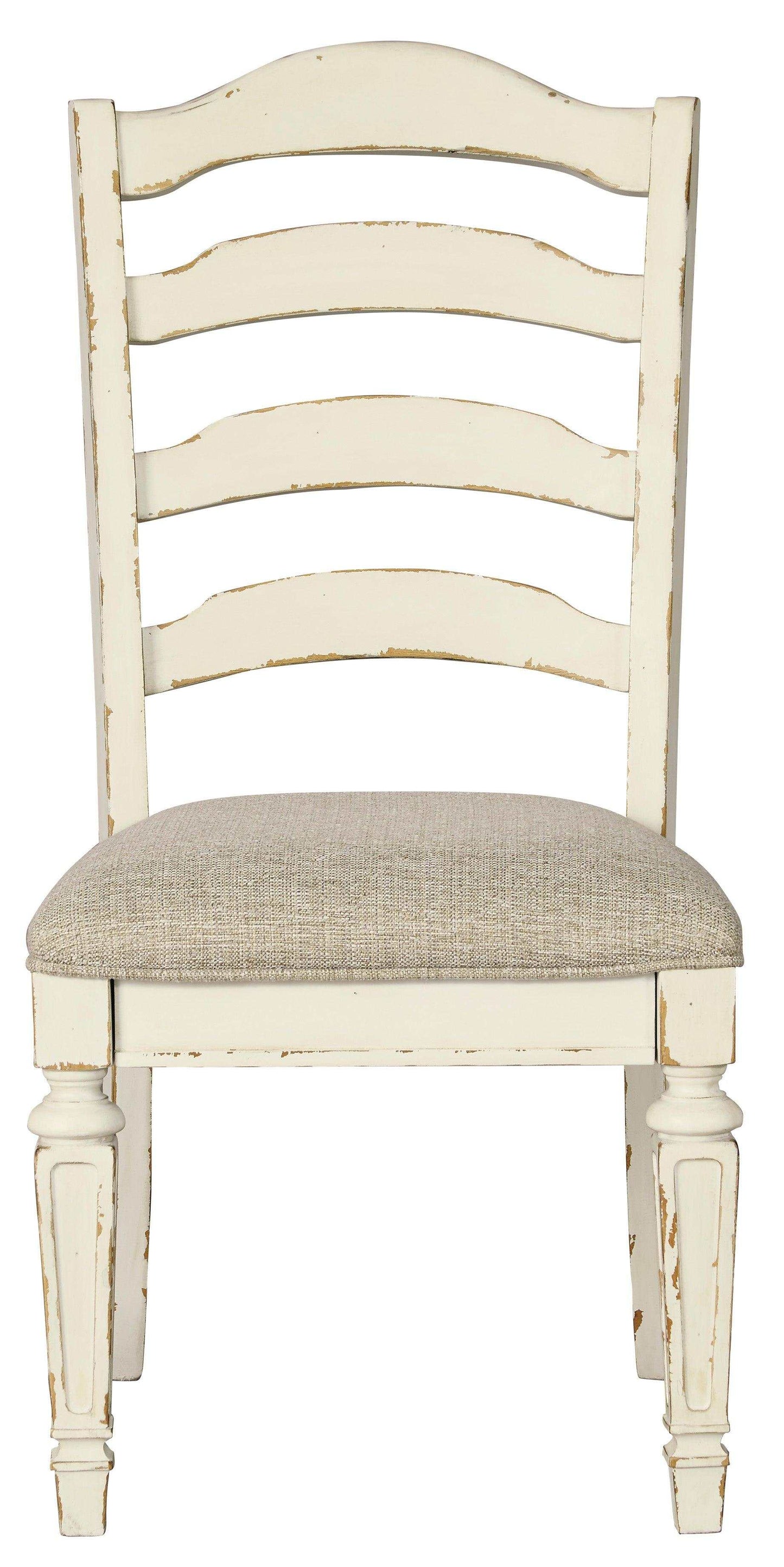 Realyn Chipped White Dining Chair (Set of 2)