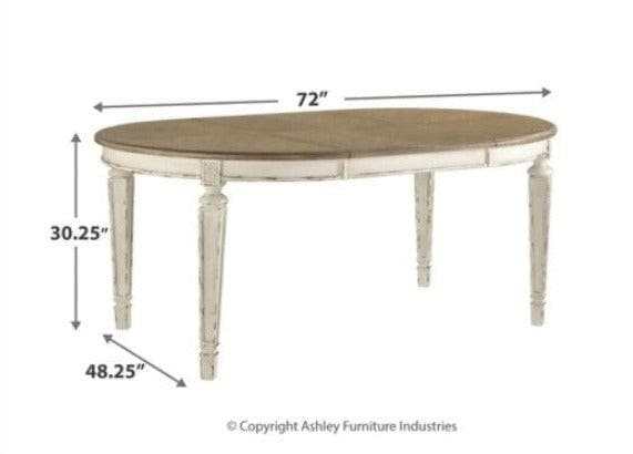 Realyn Dining Table w/ Extension Leaf