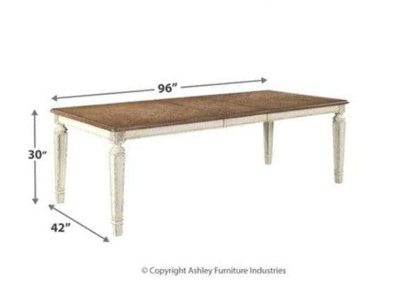 Realyn Dining Table w/ Extension Leaf