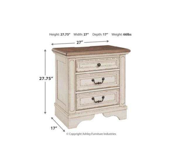 Realyn Nightstand w/ Three Drawer