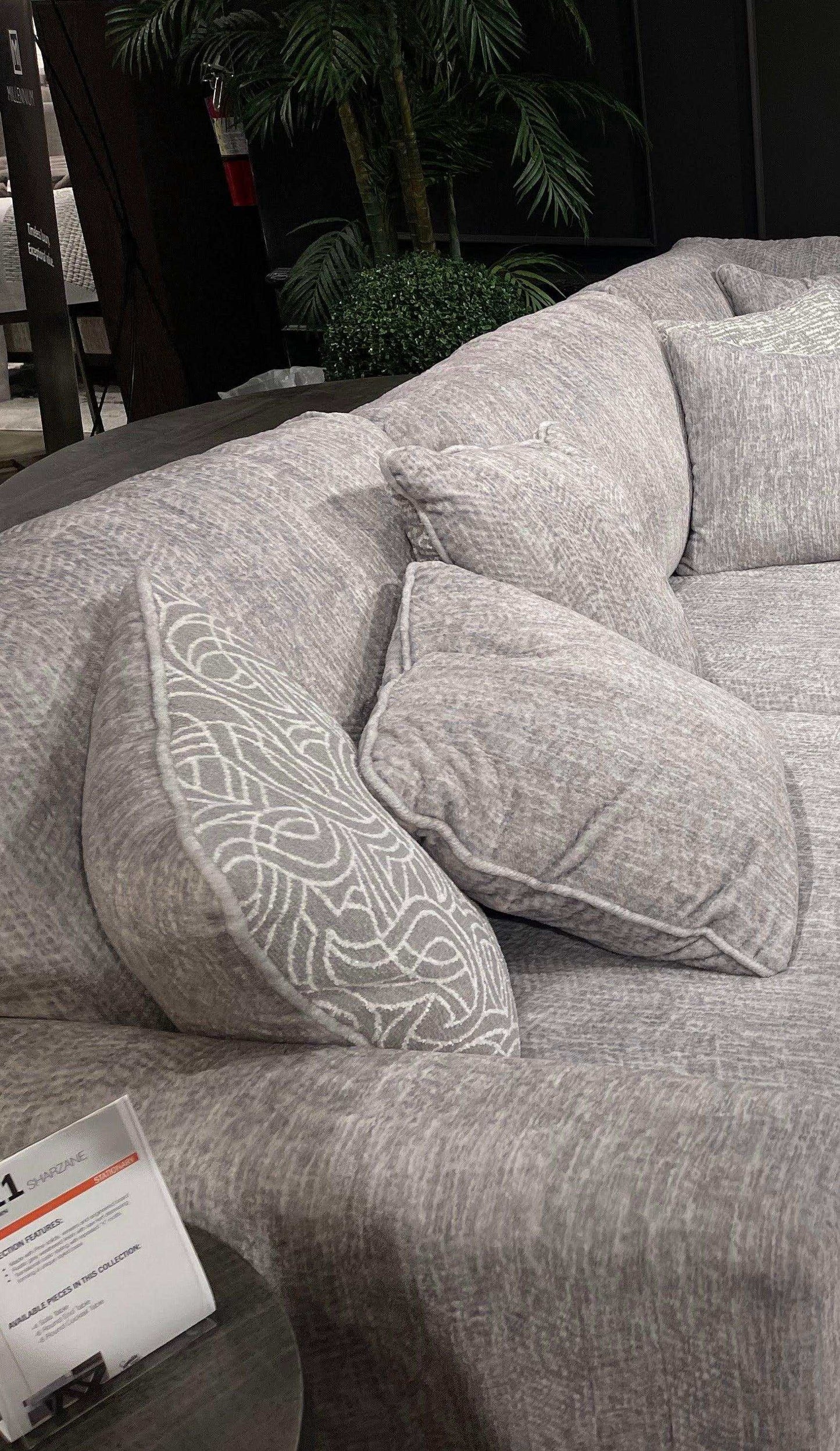 Regent Park Pewter Sectional Loveseat