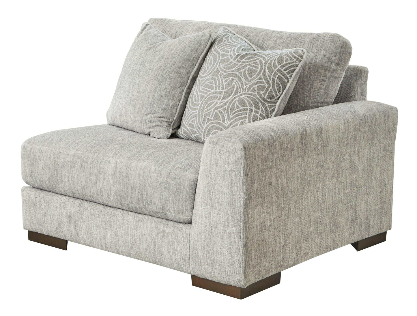 Regent Park Pewter 3pc Sectional Sofa