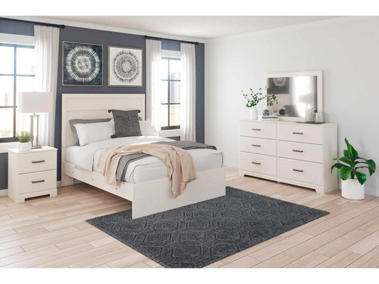 Stelsie White Queen Panel Bedroom Sets